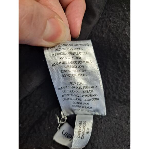 Calvin Klein Women's Black Water Resistant Wind Protection Utility Jacket Size L - Picture 10 of 14